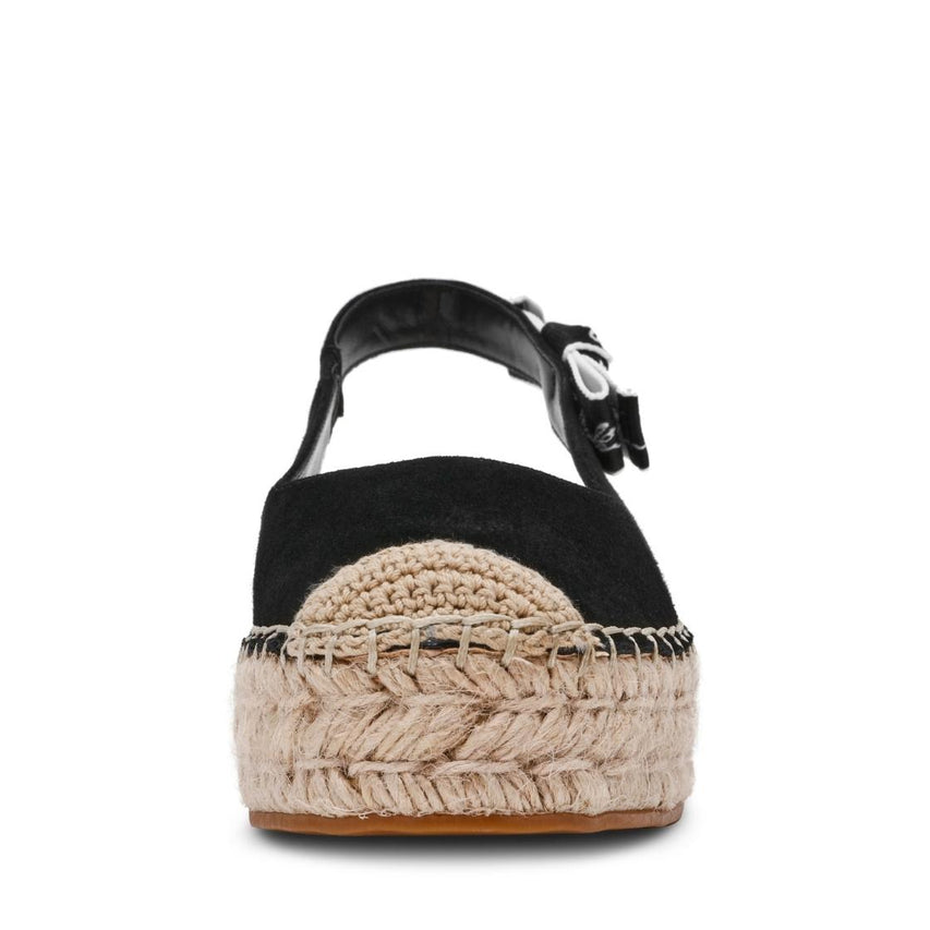 Centro Black Suede Alpargatas Para Mujer