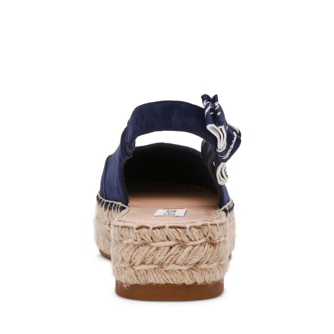 Centro Navy Suede Alpargatas Azul Marino Para Mujer