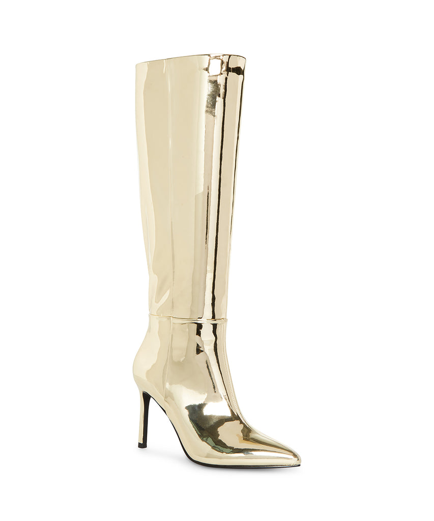 Chantelle Gold Metallic Botas Metalicas Doradas