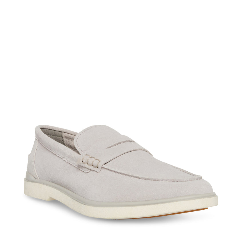 Charley Grey Suede Mocasines Casuales Grises
