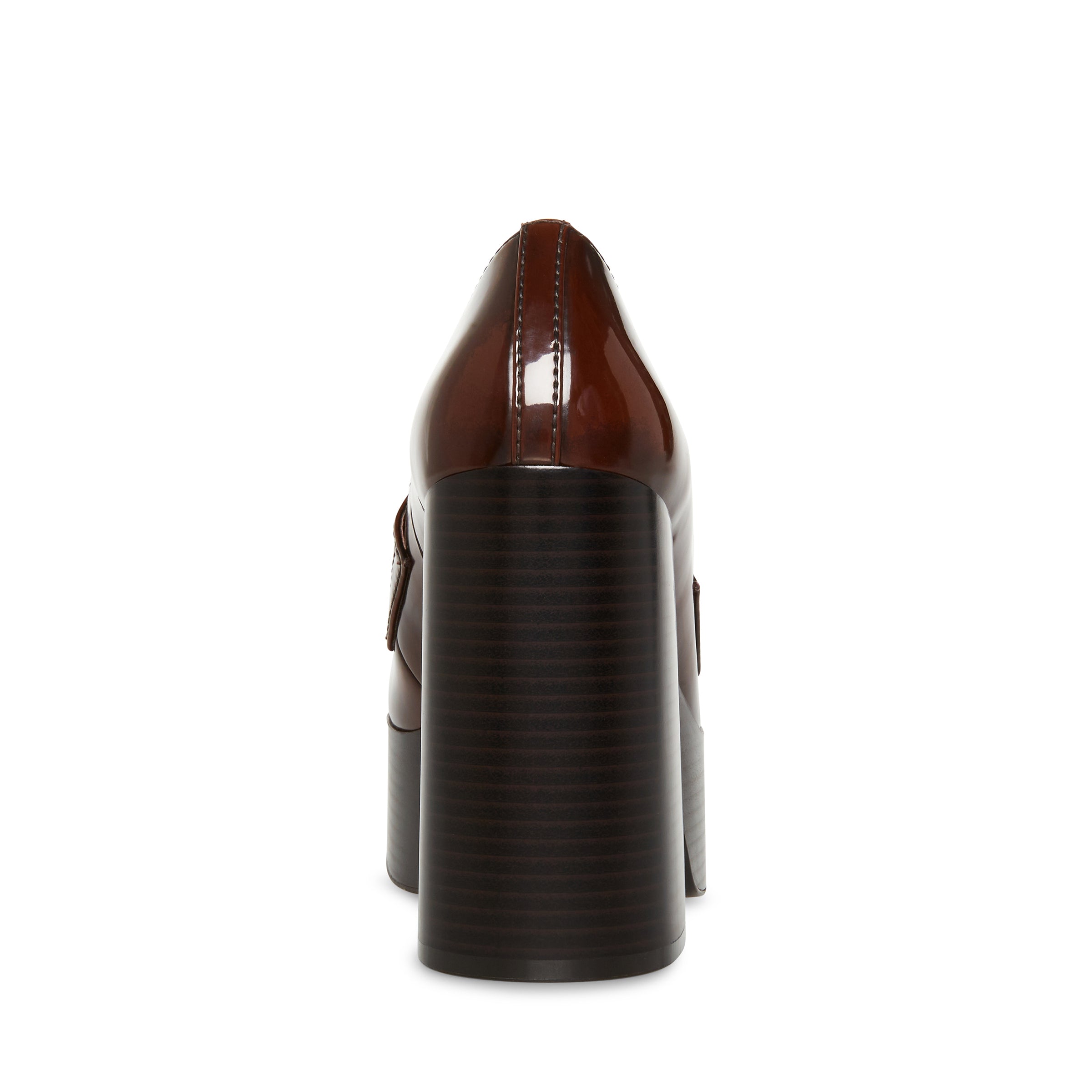 Cherilyn Brown Rub Mocasines de Tacon Cafe Oscuro para Mujer