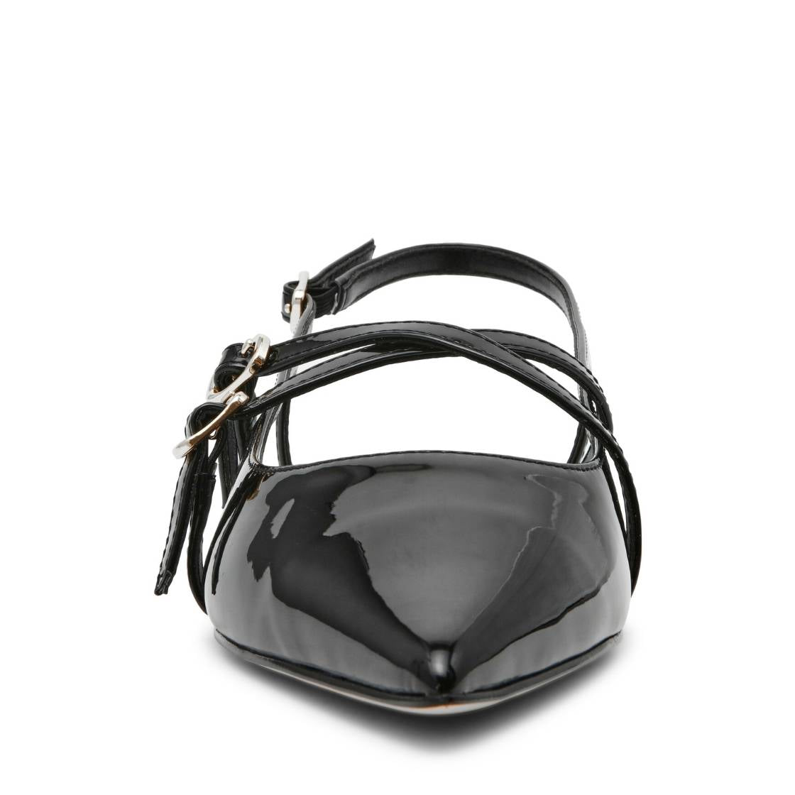 Clio Black Patent Flats Para Mujer