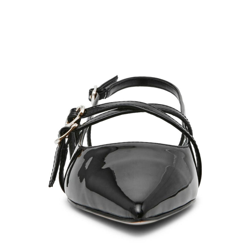 Clio Black Patent Flats Para Mujer