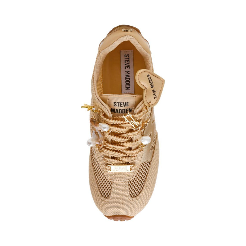 Coheart-RAF Natural Raffia Tenis Para Mujer