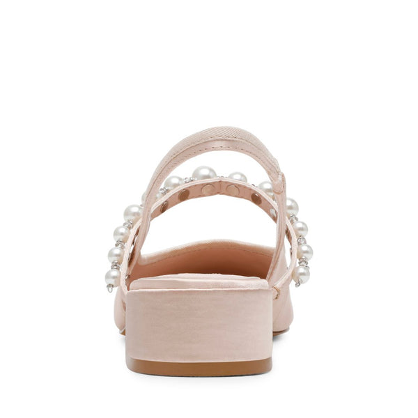 Coppelia Champagne Satin Flats Beige para Mujer