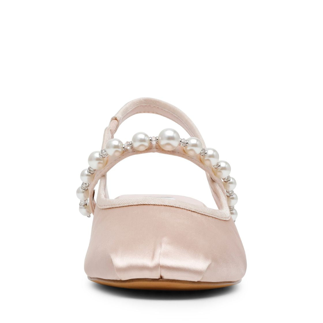 Coppelia Champagne Satin Flats para Mujer