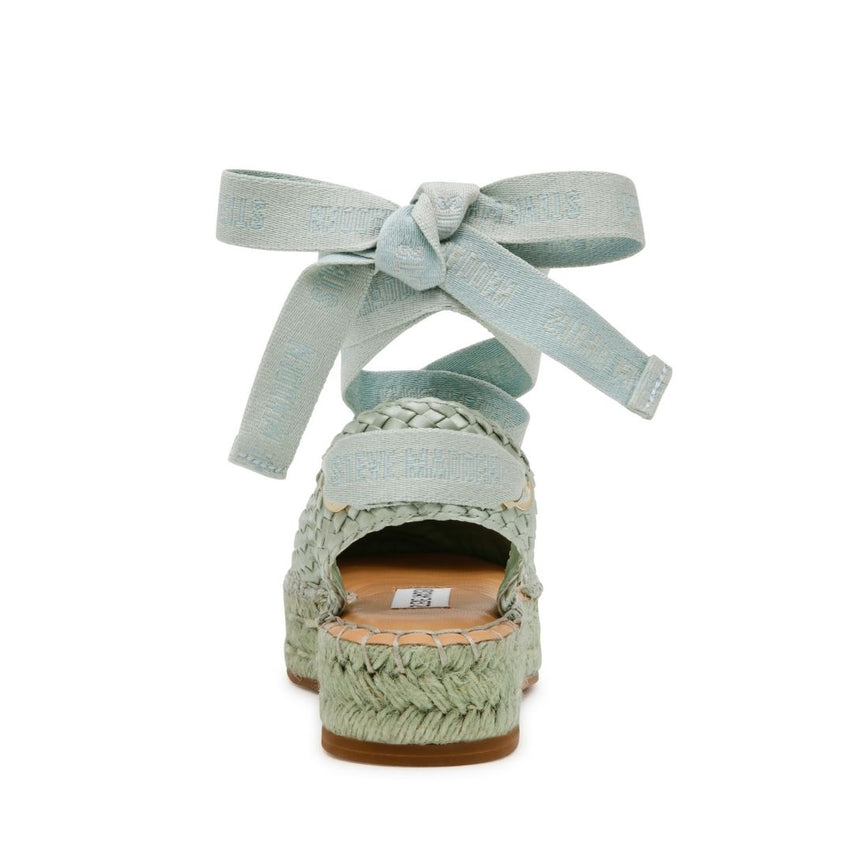 Craize Mint Satin Alpargatas Verde Menta para Mujer