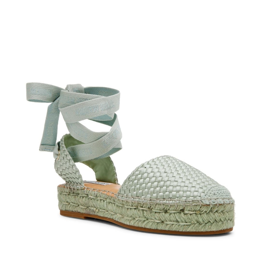 Craize Mint Satin Alpargatas Verde Menta