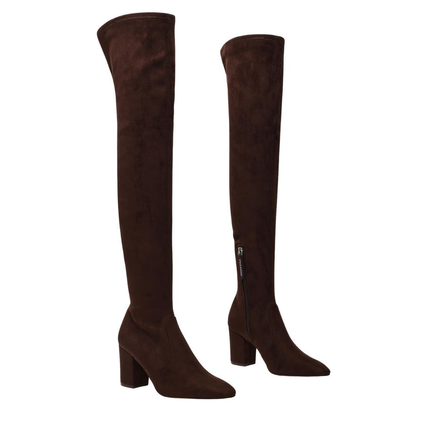 Crosswalk Brown Brown Botas Arriba de la Rodilla Cafes