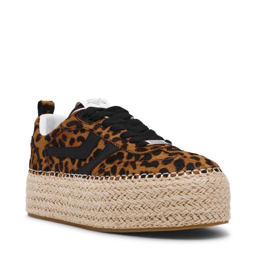 Cydney-C Leopard Tenis con Plataforma Animal Print