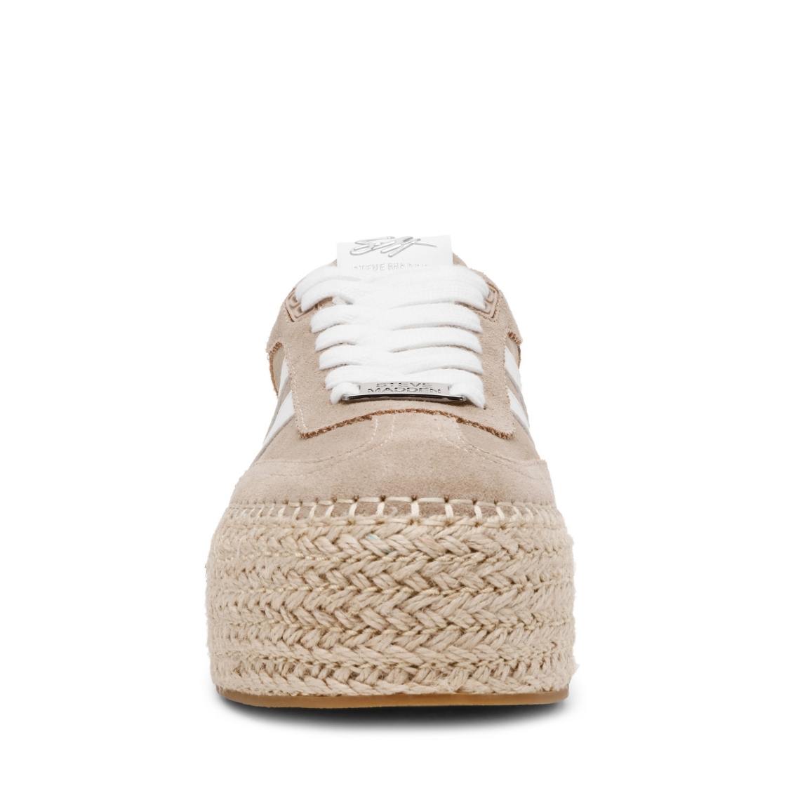Cydney Taupe Suede Tenis con Plataforma Para Mujer
