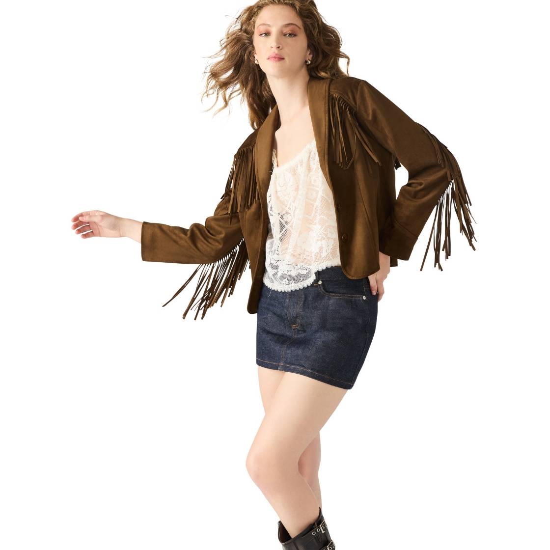 Dallas Jacket Chestnut Chamarra Cafe