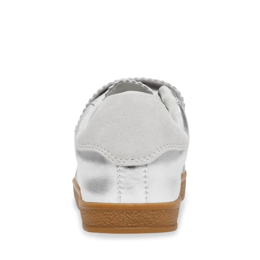 Daybreak Silver Action Leather Tenis de Piel Plateados para Mujer