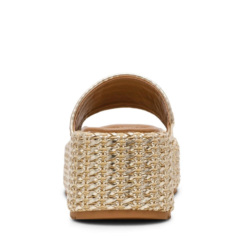 Decor Gold Multi Sandalias con Plataforma Doradas Para Mujer