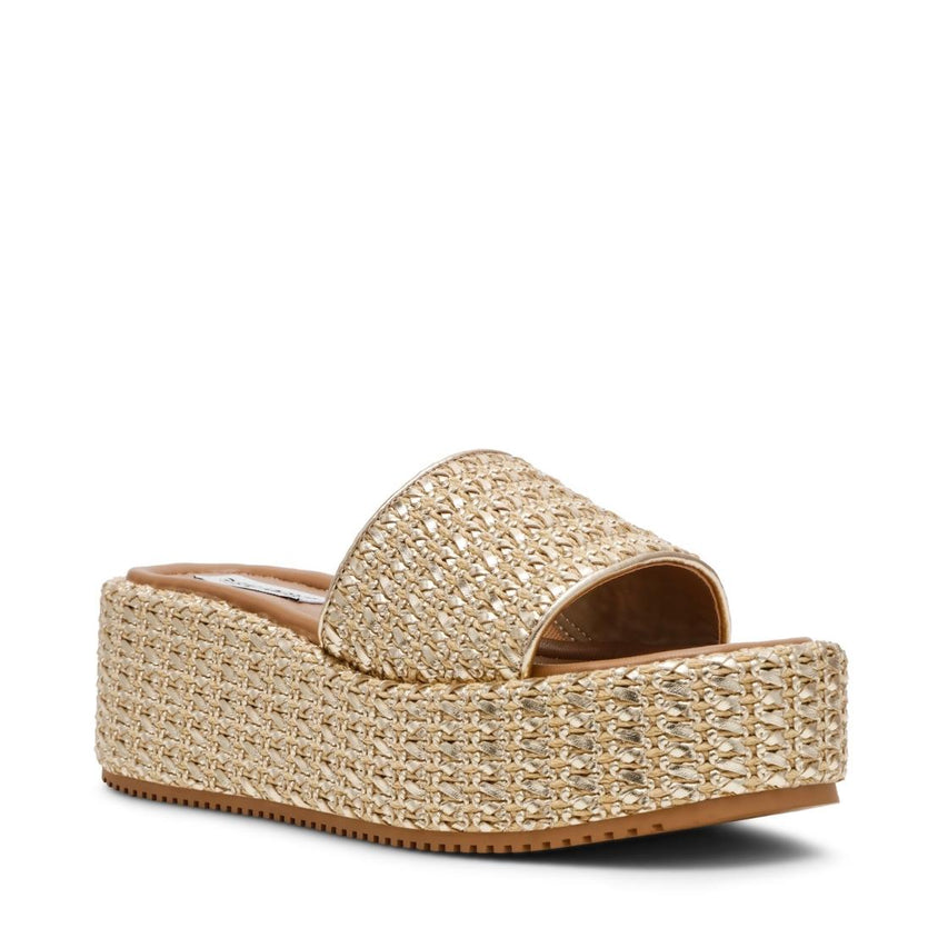 Decor Gold Multi Sandalias con Plataforma Doradas