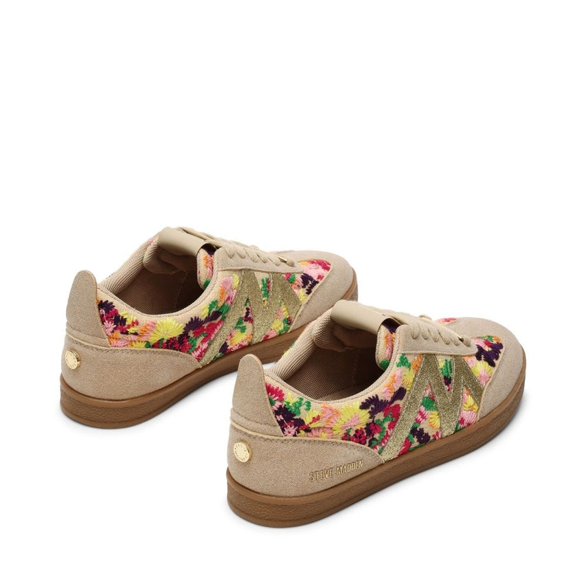 Degree Floral Multi Tenis Beige con Flores para Mujer