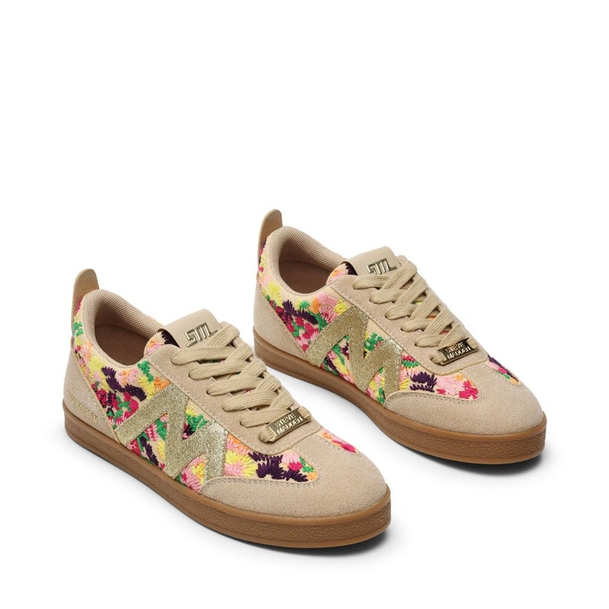 Degree Floral Multi Tenis Beige con Flores