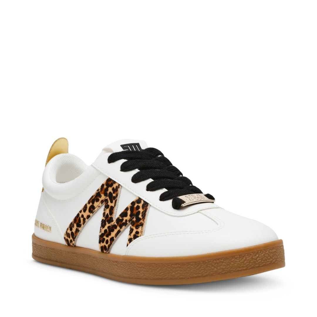 Degree White Leopard Tenis Blanco con Cafe