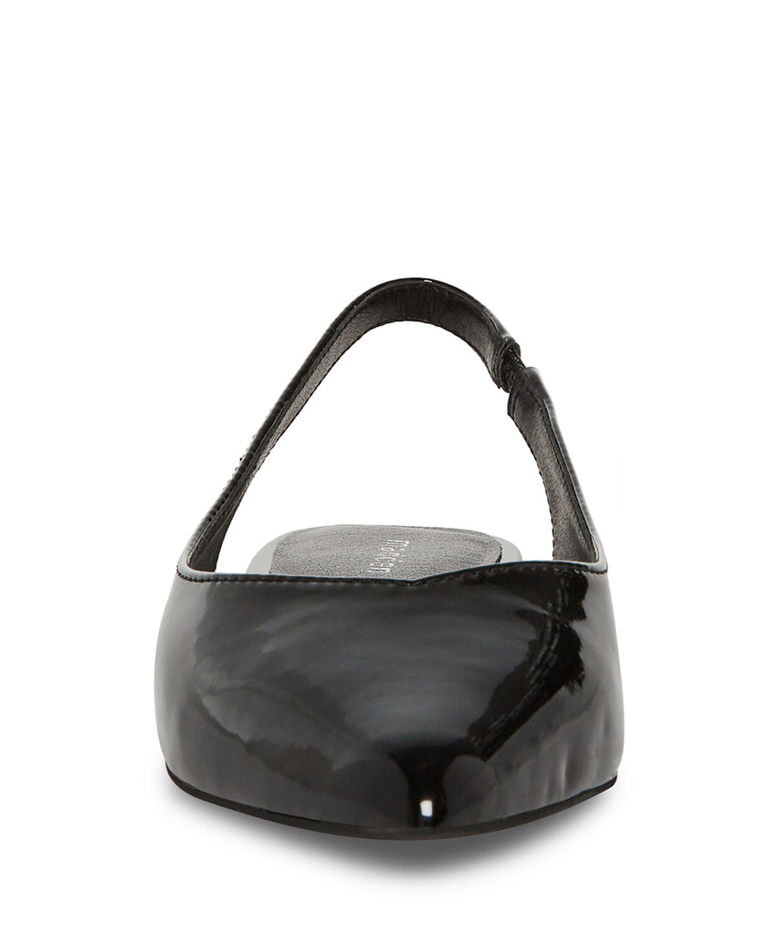 Delaneyy Black Patent Flats de Charol para Mujer