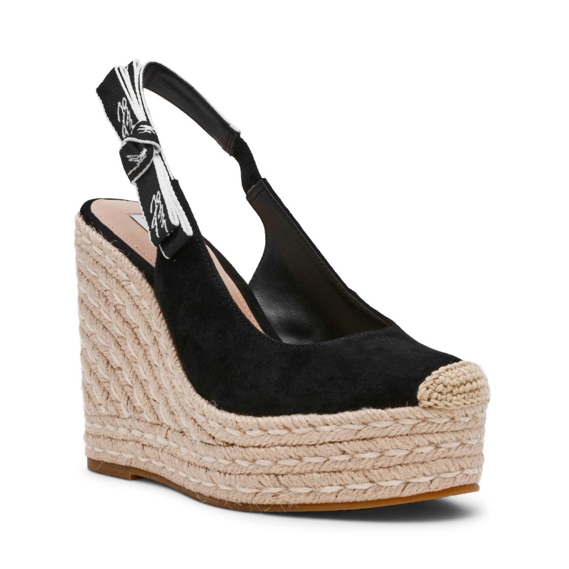 demmi black suede plataformas