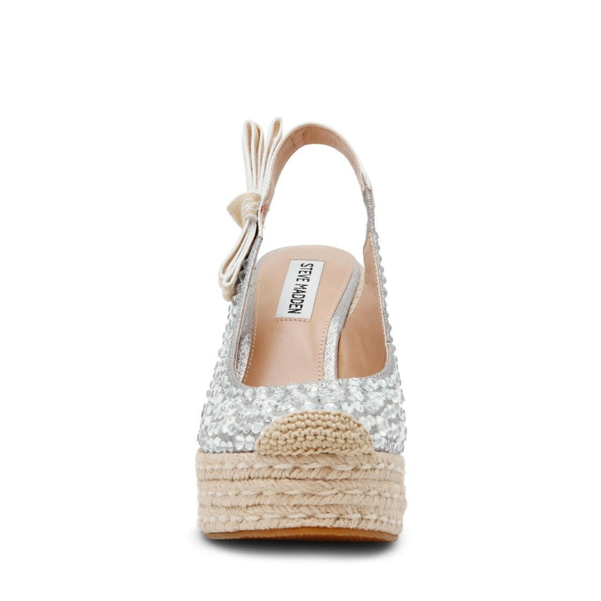 Demmi-R Silver Zapatos de Cuña Para Mujer