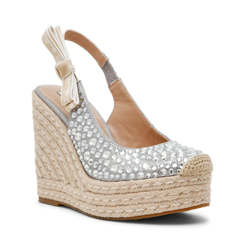 Demmi-R Silver Zapatos de Cuña Plateados