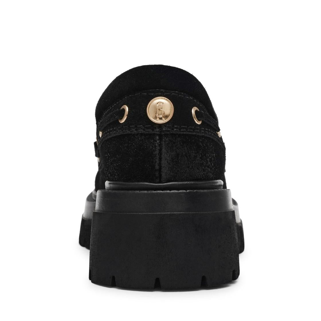 Detroit Black Suede Mocasines de Gamuza Negros para Mujer