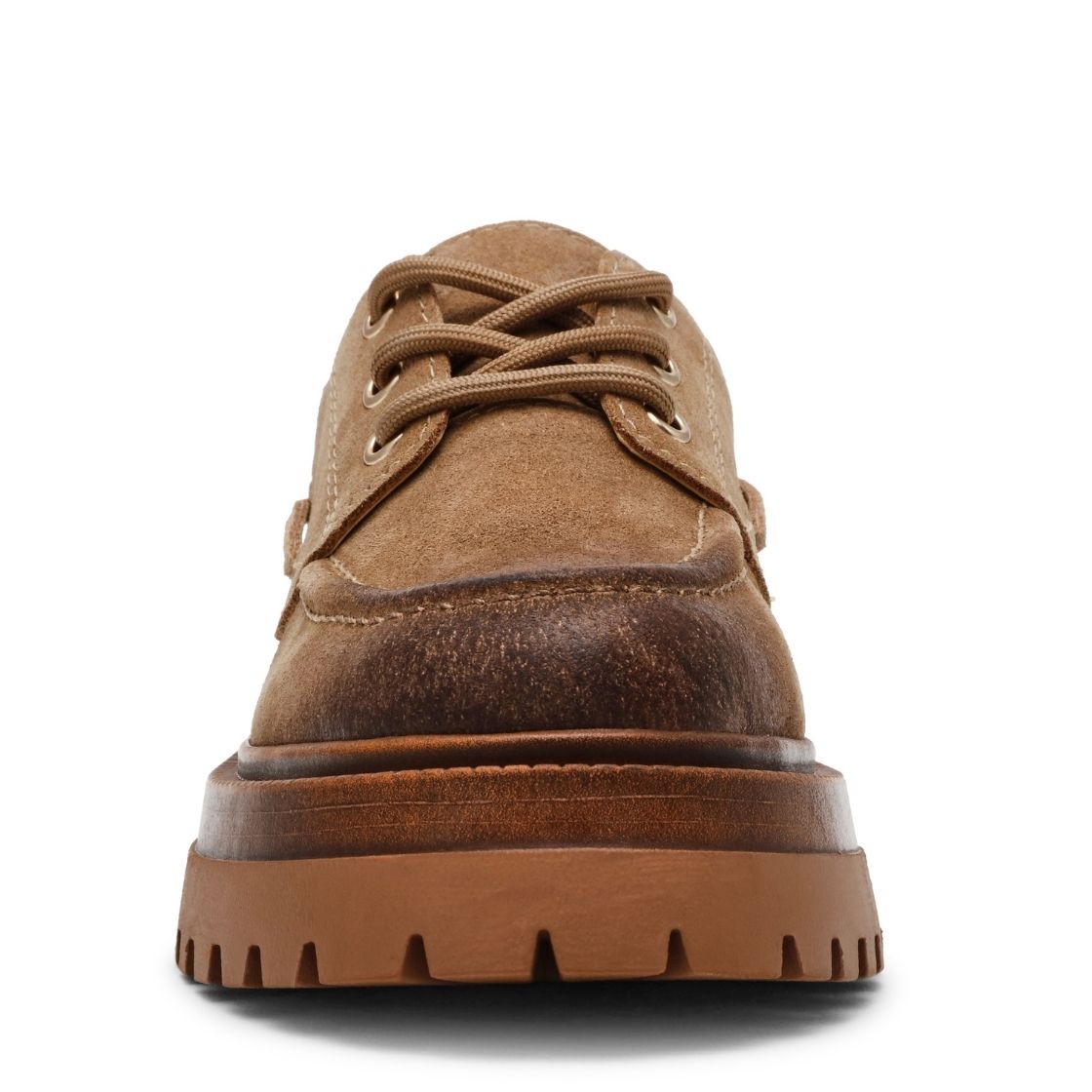Detroit Taupe Suede Mocasines de Gamuza para Mujer
