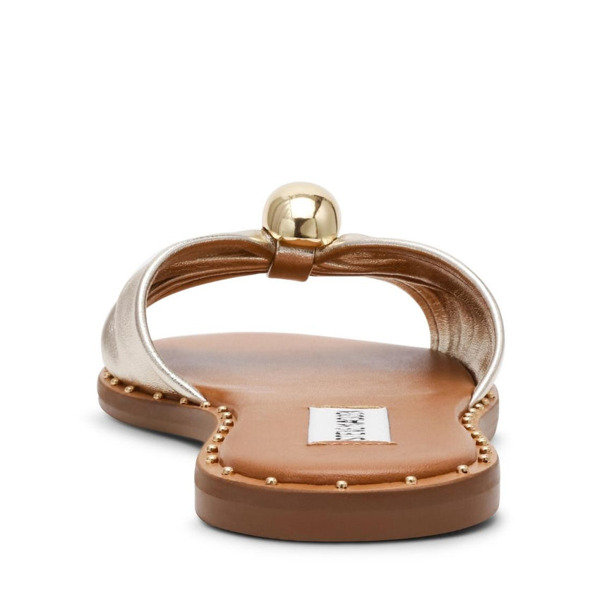 Dipsy Cn Gold Leather Sandalia Dorada para Mujer