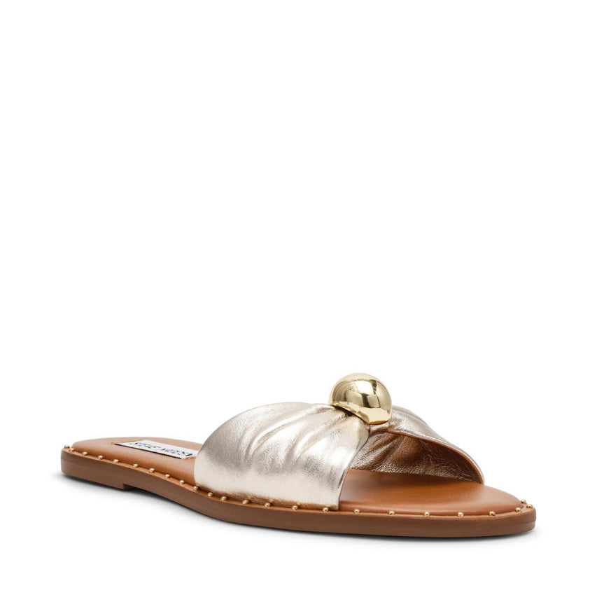 Dipsy Cn Gold Leather Sandalia Dorada