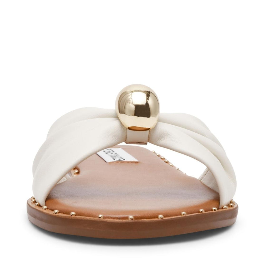 Dipsy Cn White Leather Sandalia para Mujer