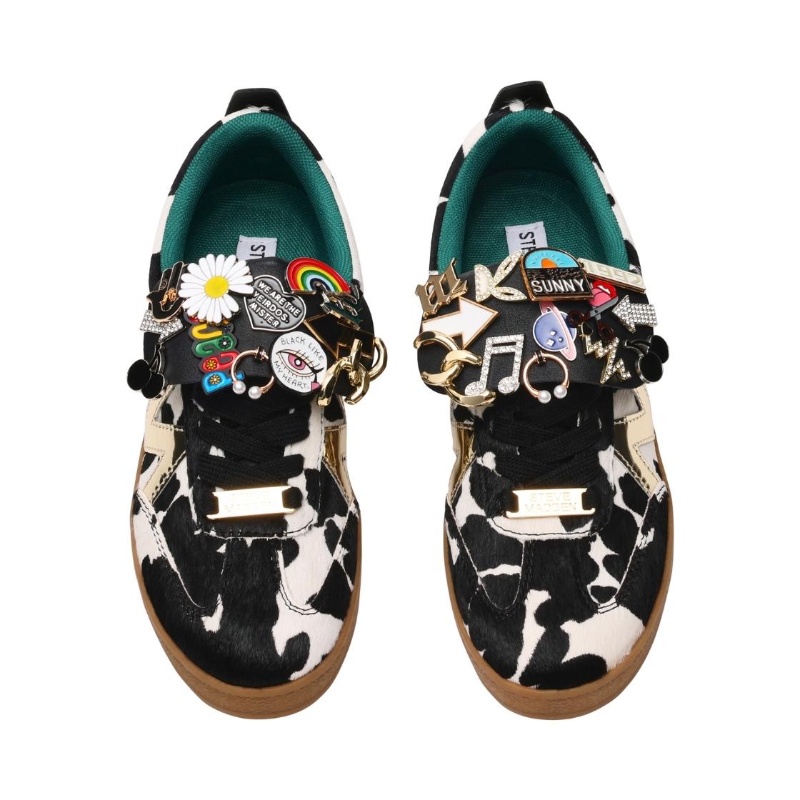 Divulge C Black White Tenis Blanco con Negro para Mujer