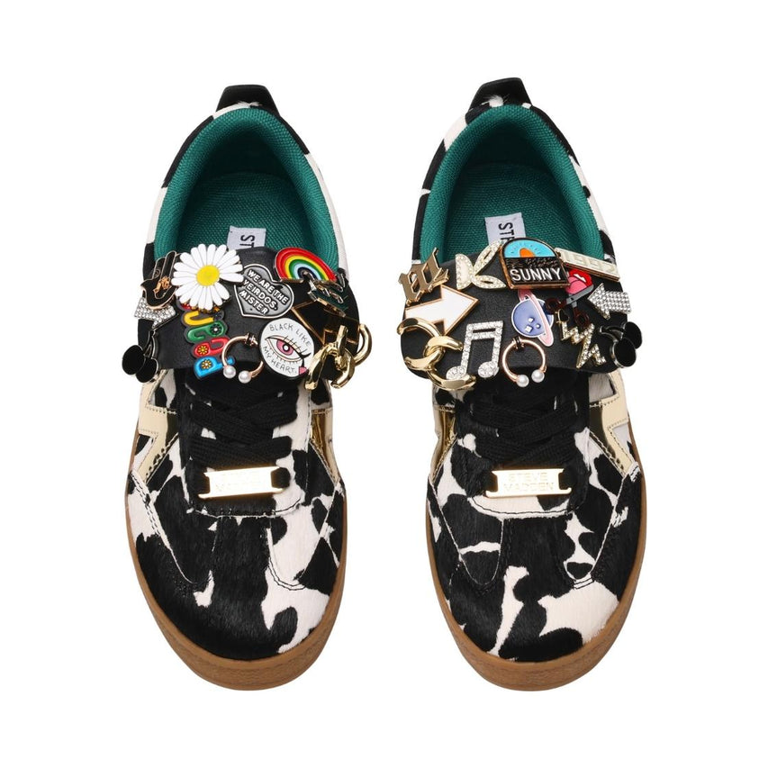 Divulge C Black White Tenis Blanco con Negro para Mujer