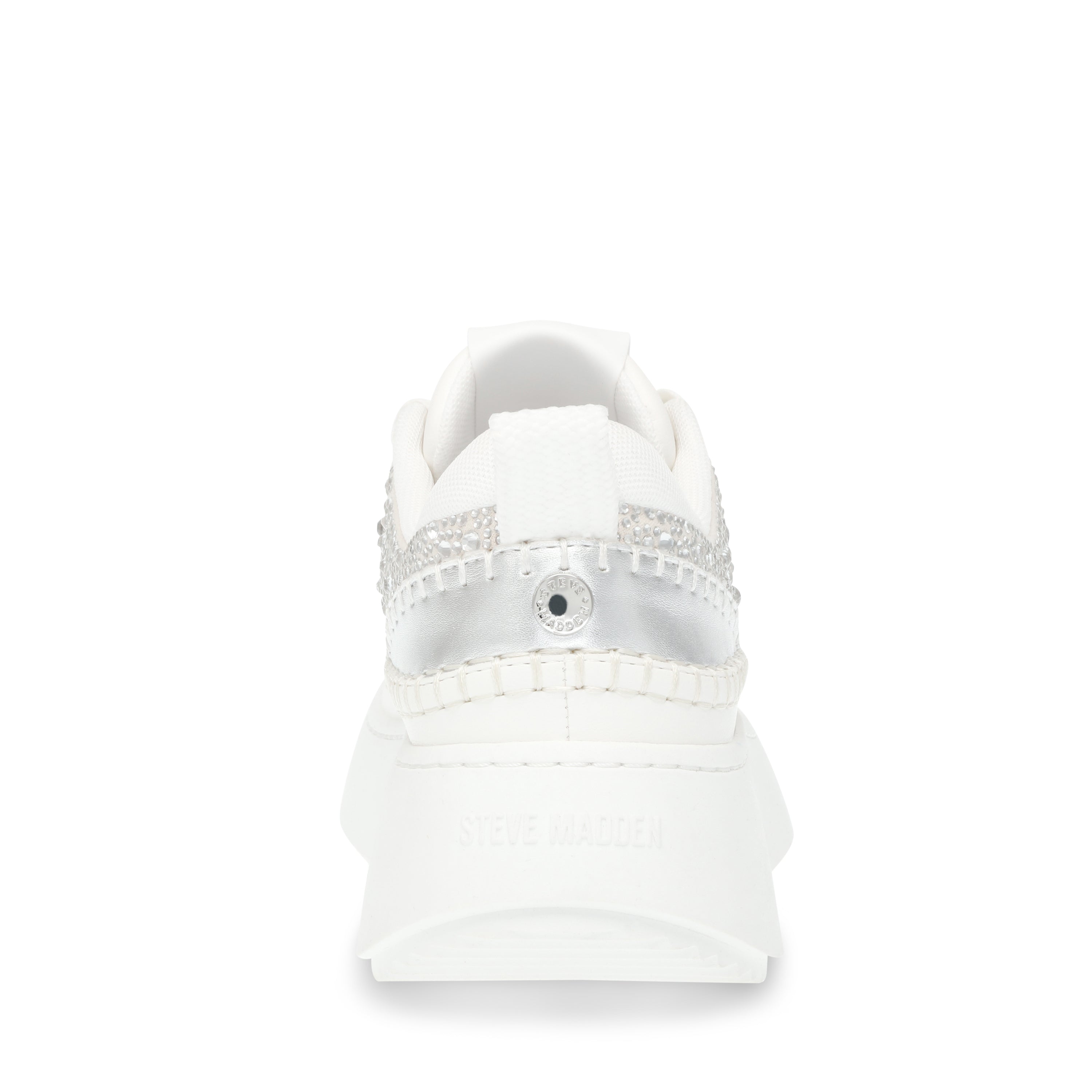 Doubletake-R Silver Stones Tenis Blancos con Brillos para Mujer