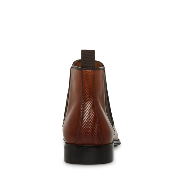 Drakez Cognac Leather Botines Cafes de Piel para Hombre