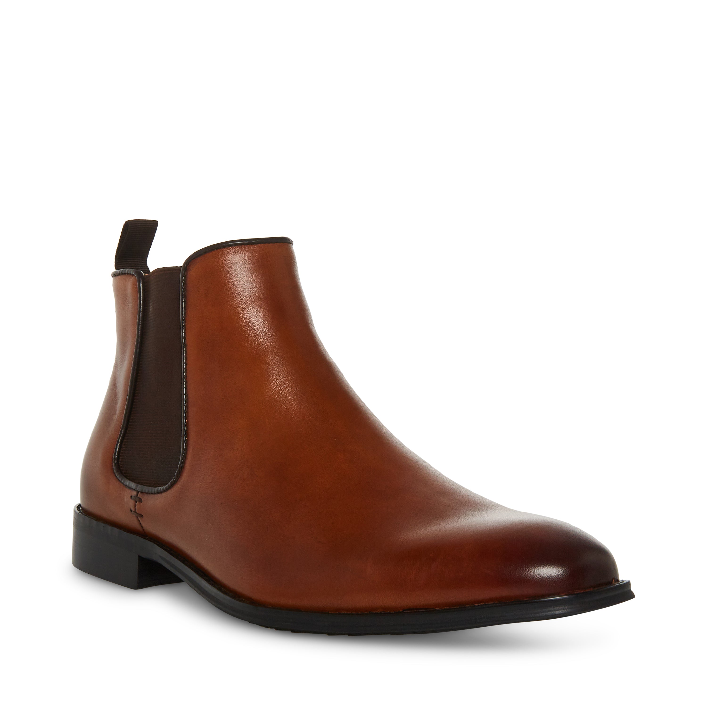 Drakez Cognac Leather Botines Cafes de Piel