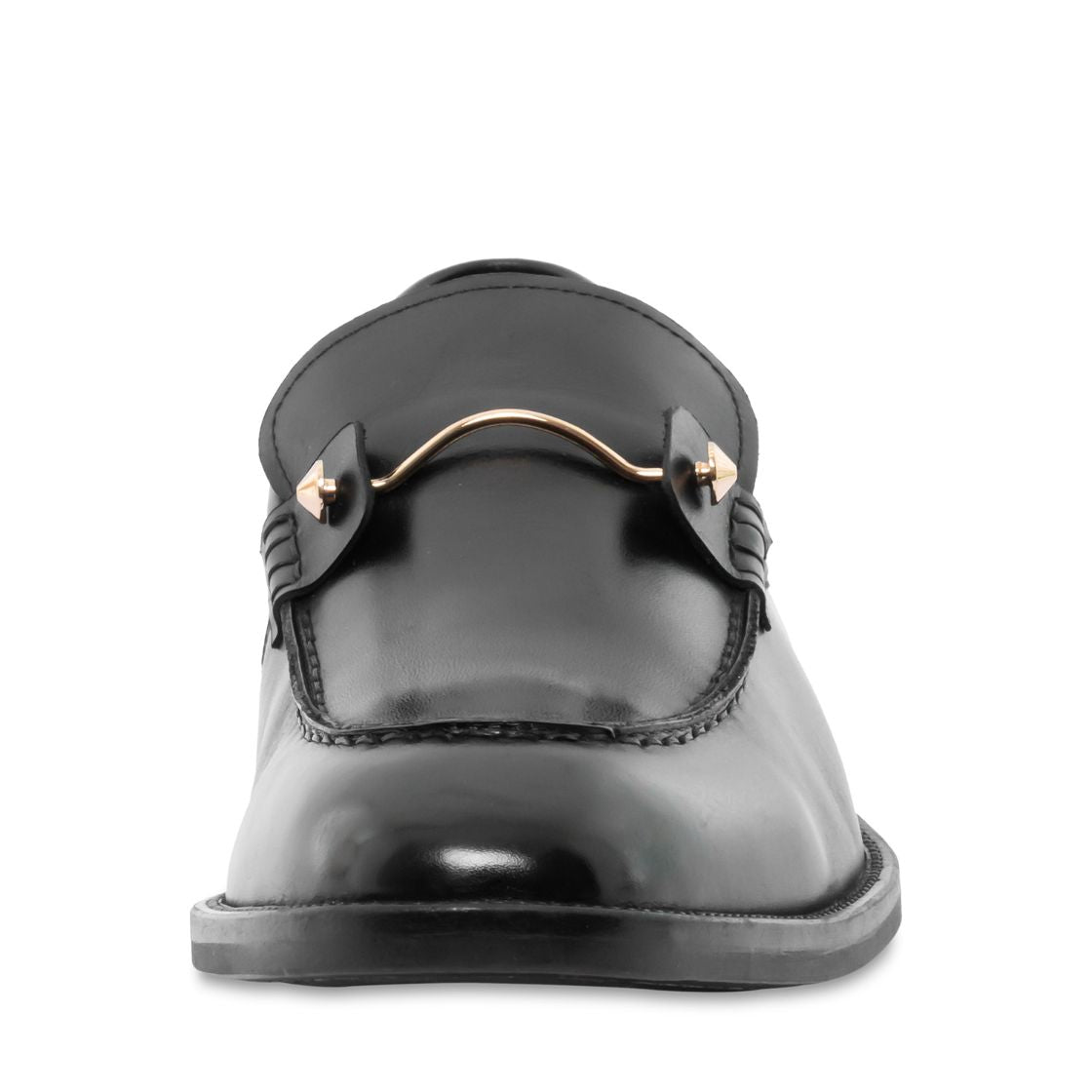 Duncon Black Leather Zapatos de Vestir de Piel para Hombre