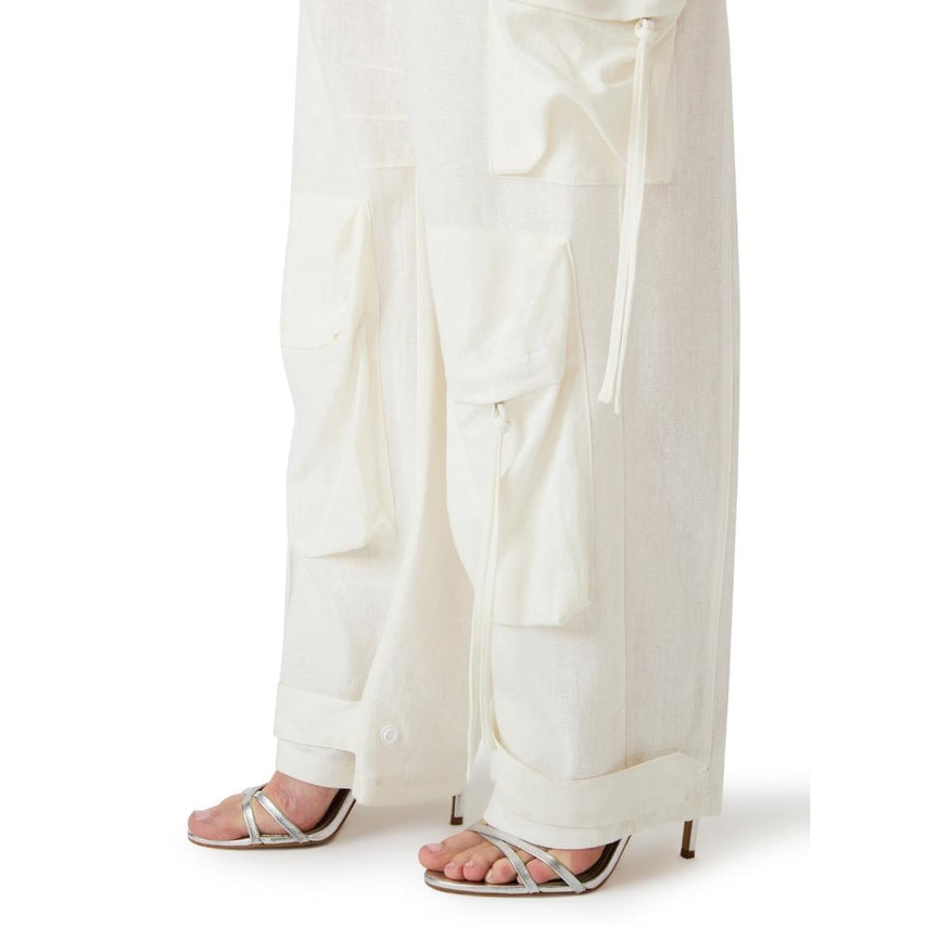 Duo Pant Antique Pantalón Cargo  Blanco Para Mujer