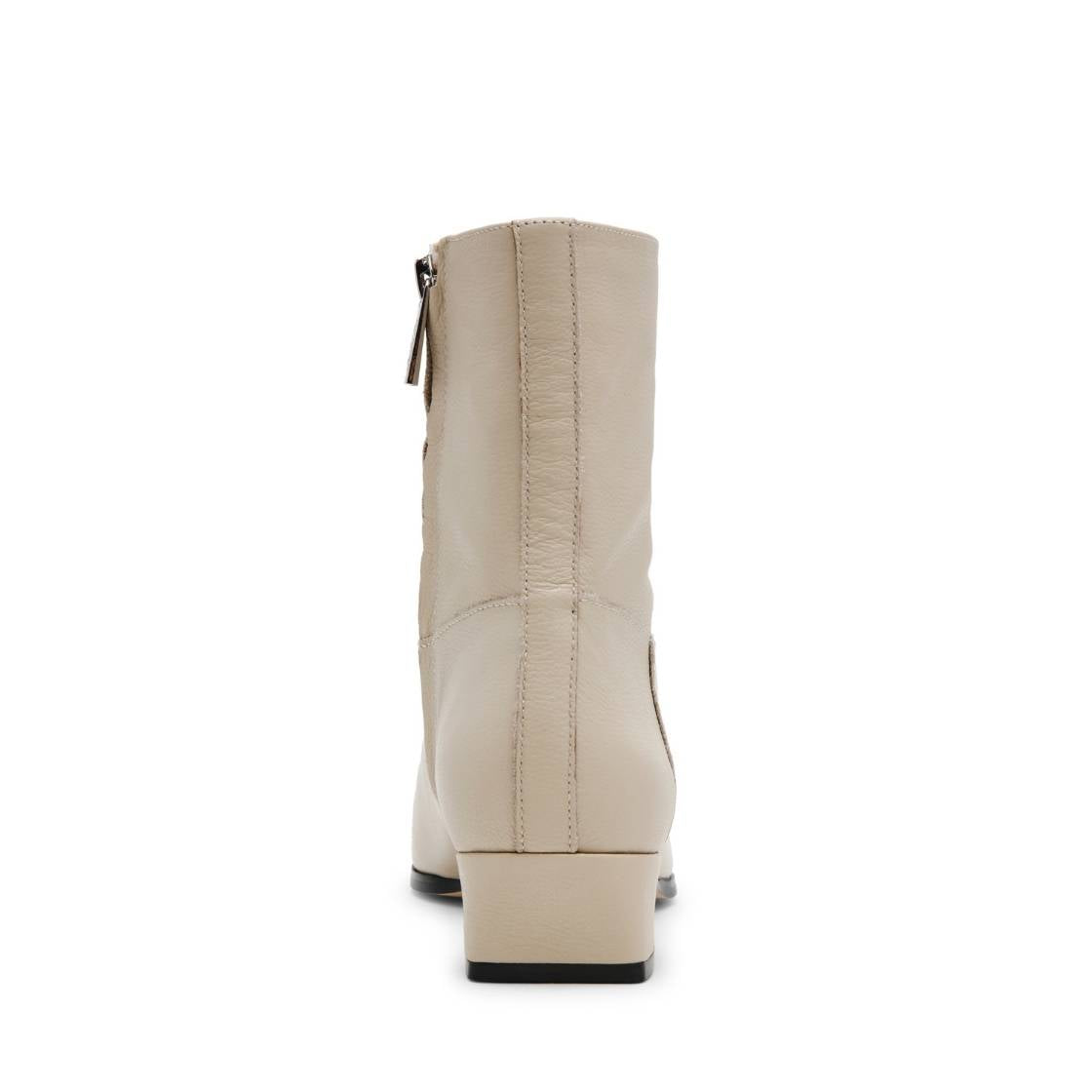 Dusty Bone Leather Botines de Piel Blancos para Mujer