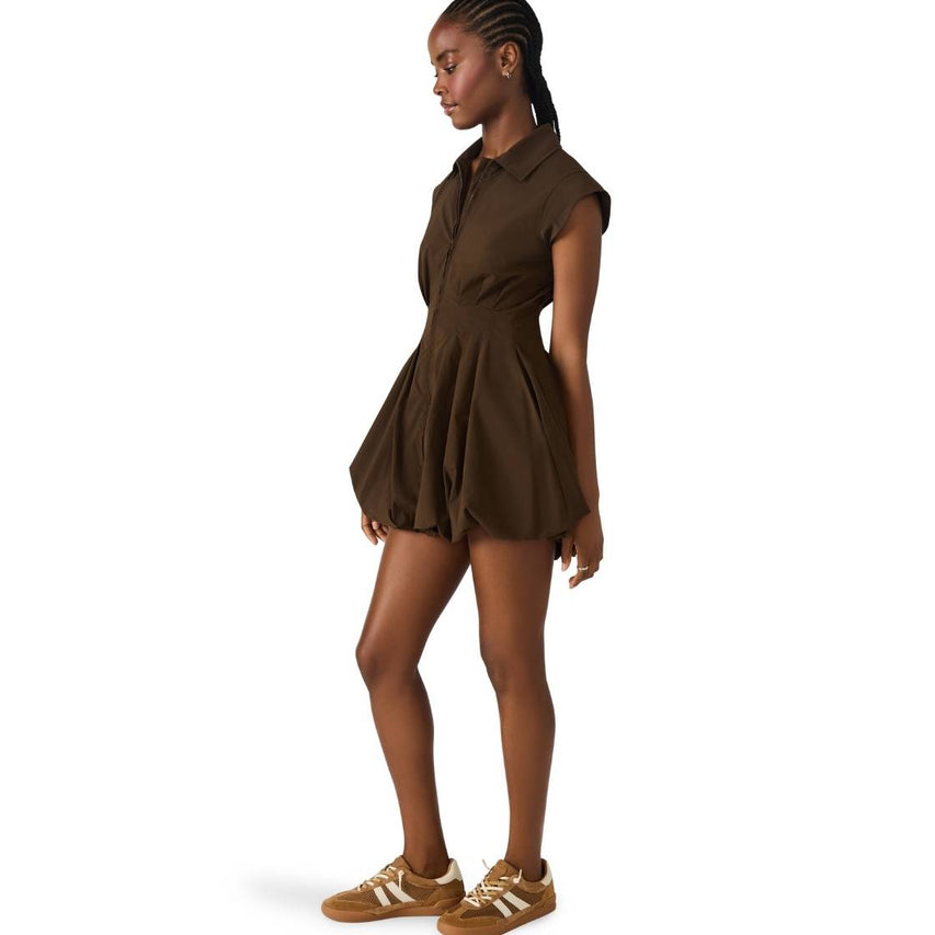 Dyanne Dress Dark Espresso Vestido Cafe para Mujer