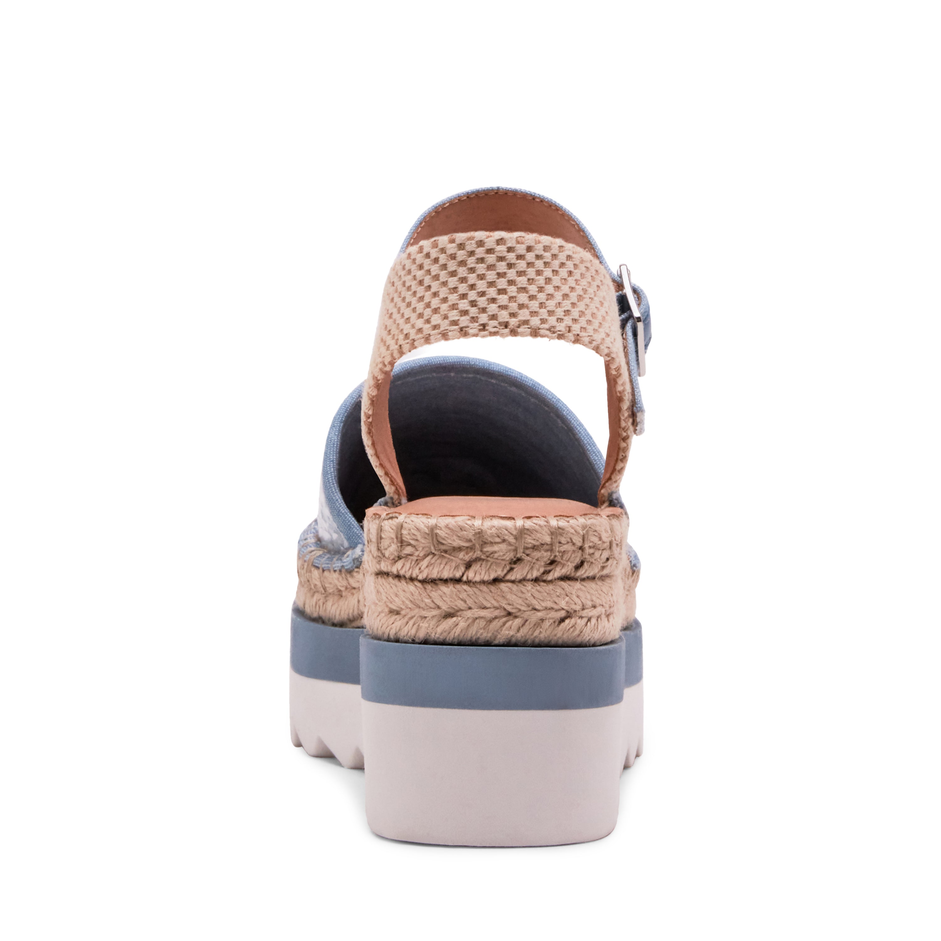 Eden Blue Sequin Alpargatas Azul Cielo para Mujer