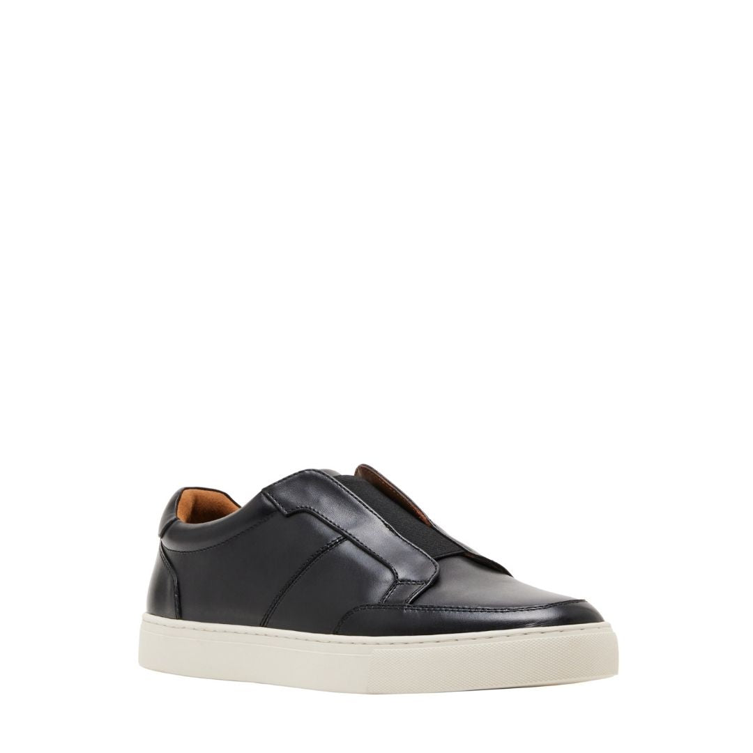 Elevation Black Leather Tenis Negros de Piel