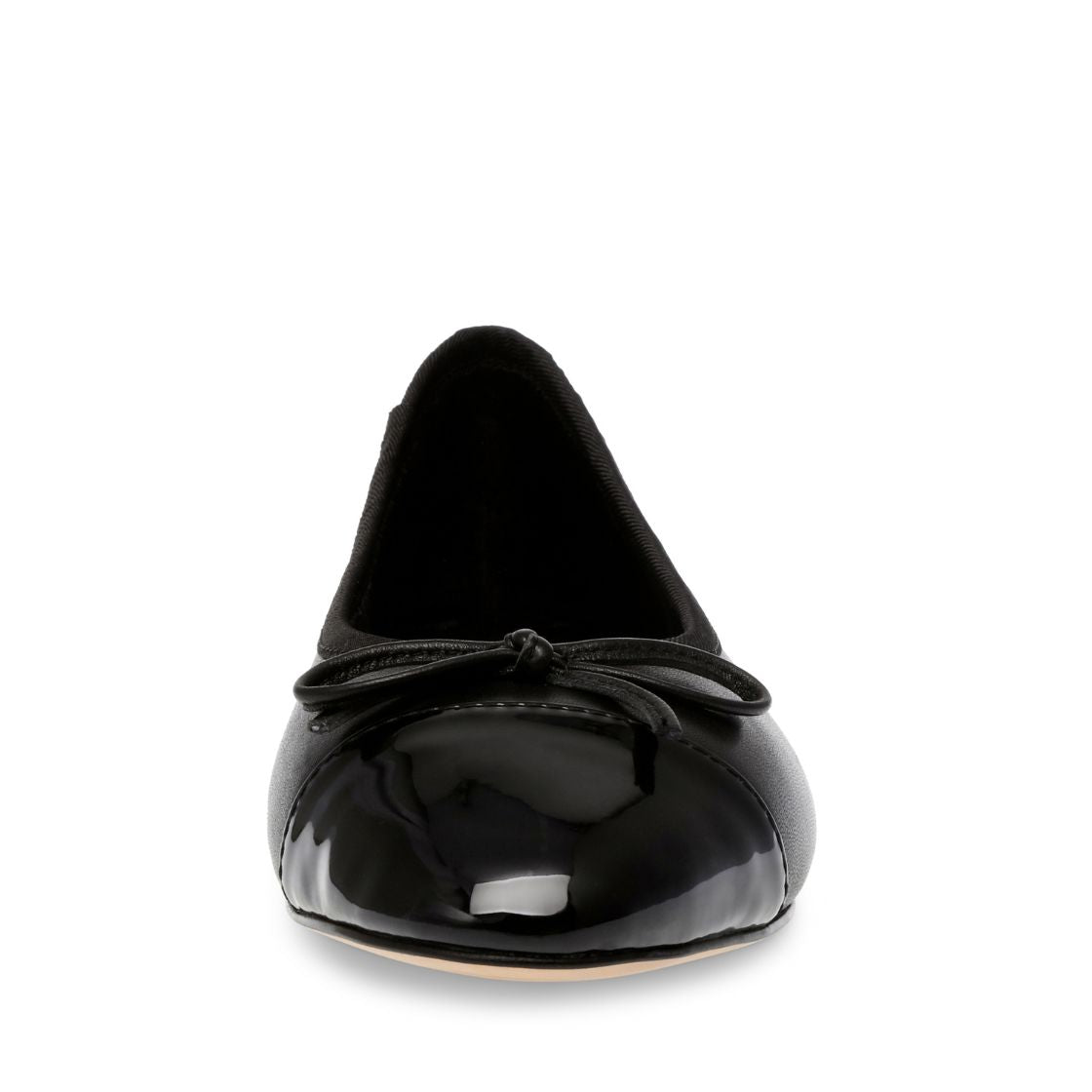 Ellison Black Leather Flats para Mujer