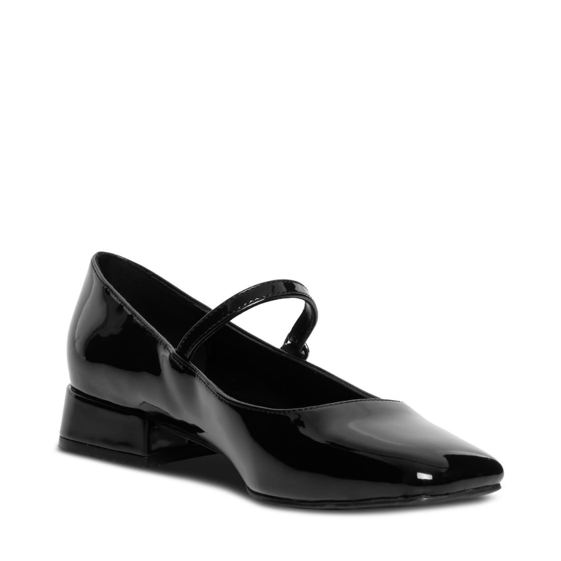 Elsa Black Patent Zapatos de Charol Negros