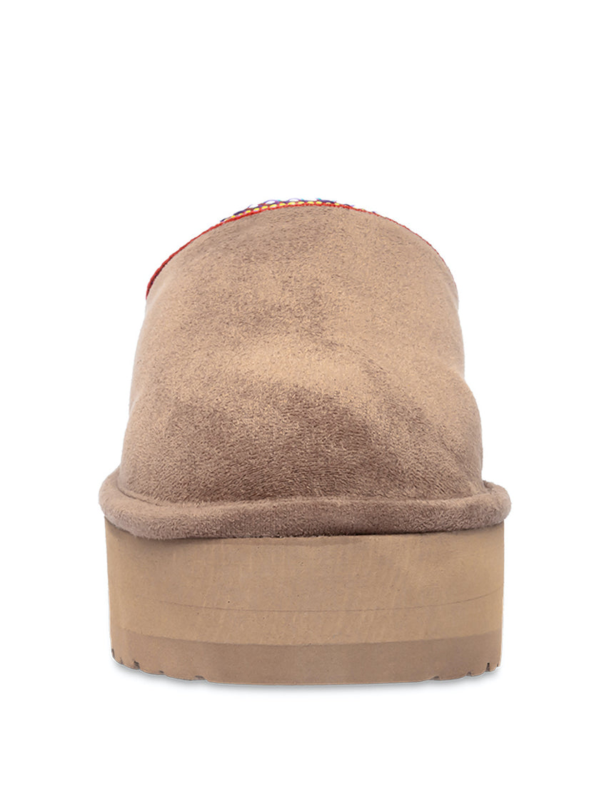 Elyse W Tan Fabric Botines para Mujer