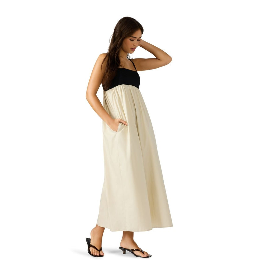 Emmaline Dress Oatmeal Vestido Largo para Mujer