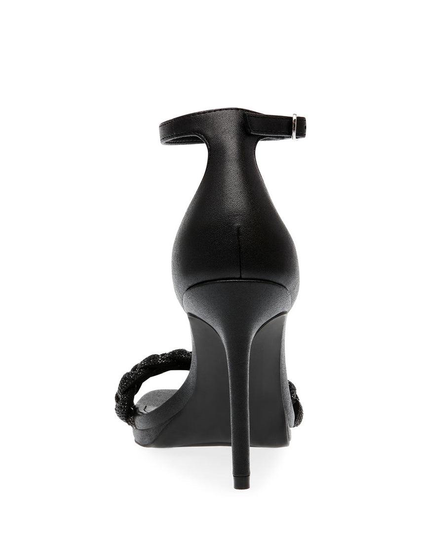 Estate-R Black Multi Sandalias de Tacon Negras para Mujer