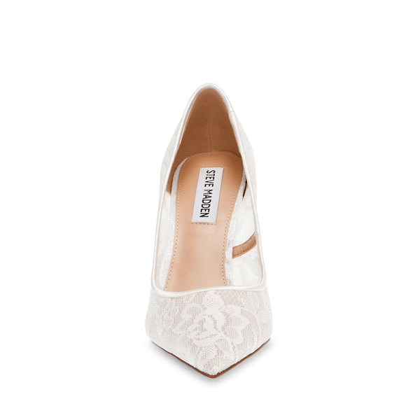 Evelyn-L White Lace Tacones para Mujer