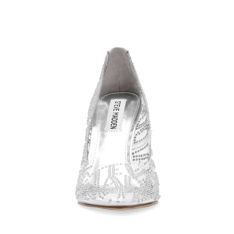 Evelyn N SMR Silver Clear Tacones para Mujer