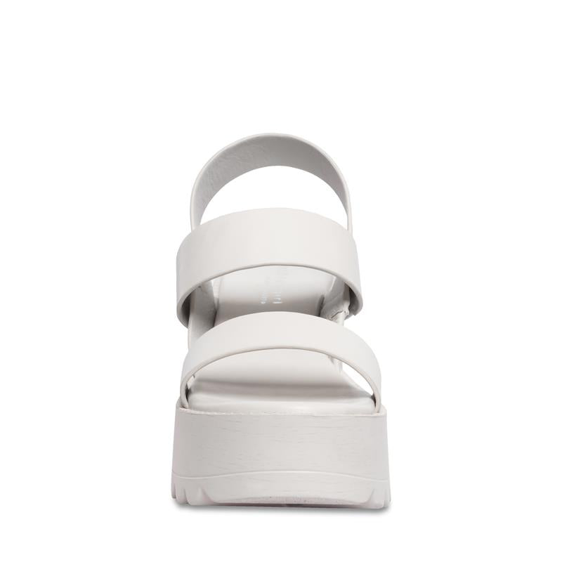 Ruddy Bone Fabric Sandalias de Tacon para Mujer